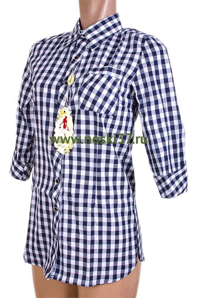 Рубашка женская № 667-R3011 купить оптом и мелким оптом, низкие цены от магазина Комфорт(noski37) для всей семьи с доставка по всей России от производителя.