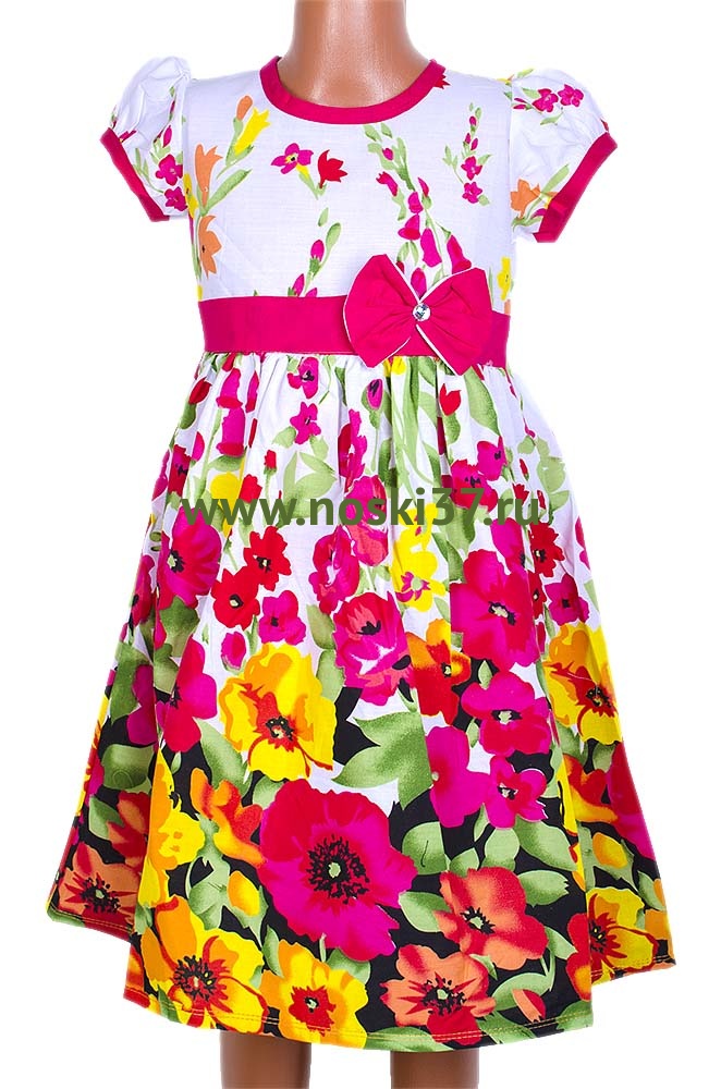Платье детское № 465-DG6 купить оптом и мелким оптом, низкие цены от магазина Комфорт(noski37) для всей семьи с доставка по всей России от производителя.
