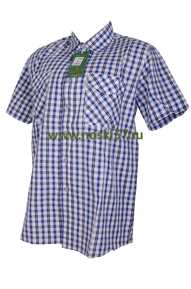 Рубашка мужская № 666-A108-4 купить оптом и мелким оптом, низкие цены от магазина Комфорт(noski37) для всей семьи с доставка по всей России от производителя.