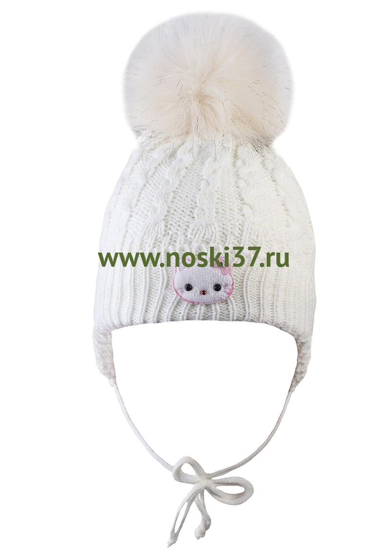 Шапка детская  на девочку № 805-C-11-1257 купить оптом и мелким оптом, низкие цены от магазина Комфорт(noski37) для всей семьи с доставка по всей России от производителя.