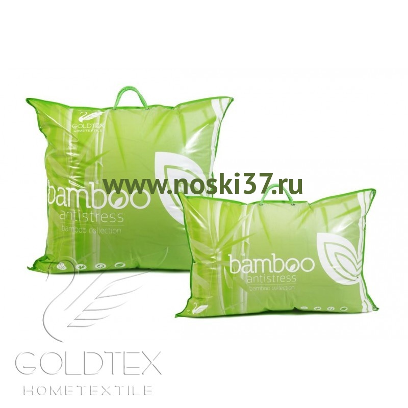 Подушка BAMBOO бамбук/трикотаж "антистресс" 50x70 № 2034 купить оптом и мелким оптом, низкие цены от магазина Комфорт(noski37) для всей семьи с доставка по всей России от производителя.