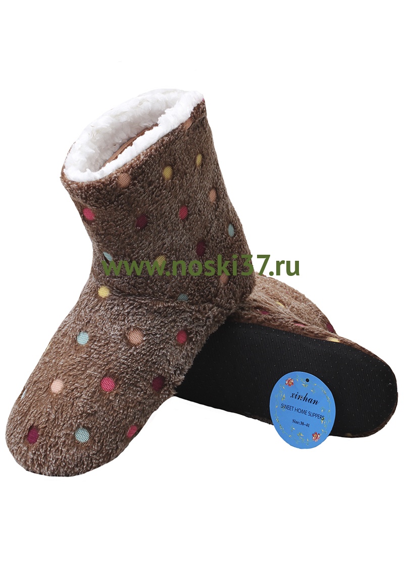 Носки-тапки женские "Socks" № 406-3190 купить оптом и мелким оптом, низкие цены от магазина Комфорт(noski37) для всей семьи с доставка по всей России от производителя.