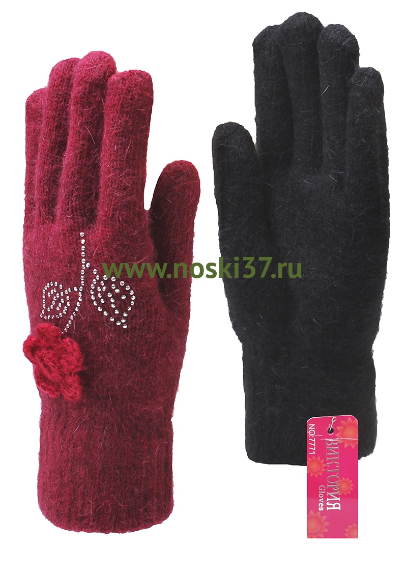 Перчатки женские "Виктория" № 92-777 купить оптом и мелким оптом, низкие цены от магазина Комфорт(noski37) для всей семьи с доставка по всей России от производителя.