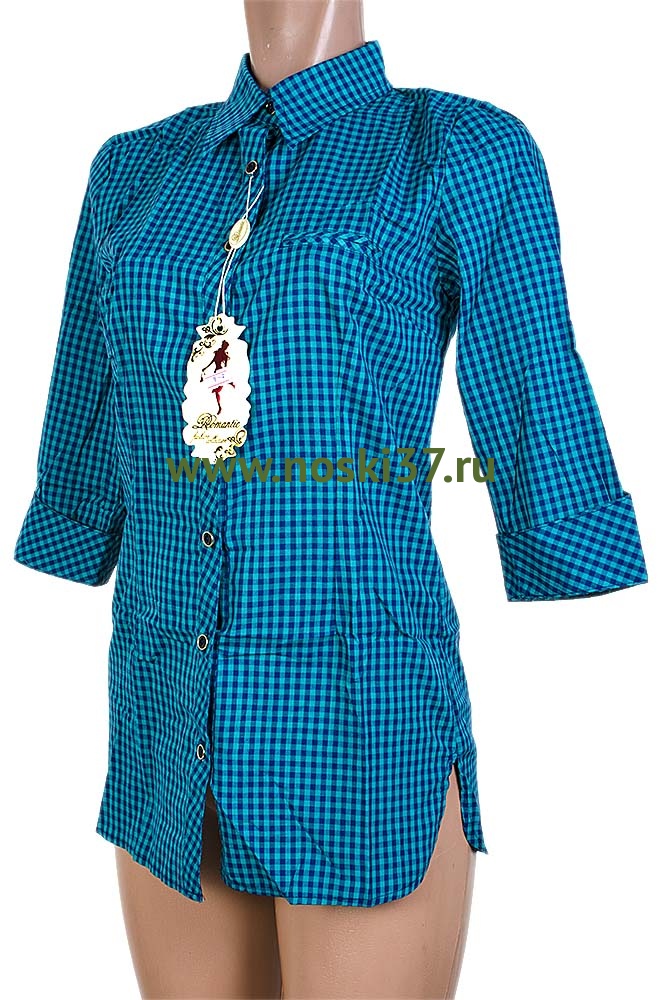 Рубашка женская № 667-R3006 купить оптом и мелким оптом, низкие цены от магазина Комфорт(noski37) для всей семьи с доставка по всей России от производителя.