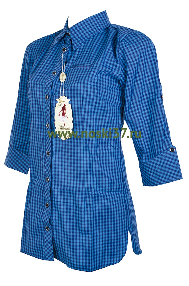Рубашка женская № 667-R3032 купить оптом и мелким оптом, низкие цены от магазина Комфорт(noski37) для всей семьи с доставка по всей России от производителя.