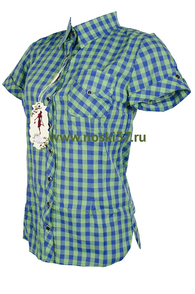 Рубашка женская № 667-R3034 купить оптом и мелким оптом, низкие цены от магазина Комфорт(noski37) для всей семьи с доставка по всей России от производителя.