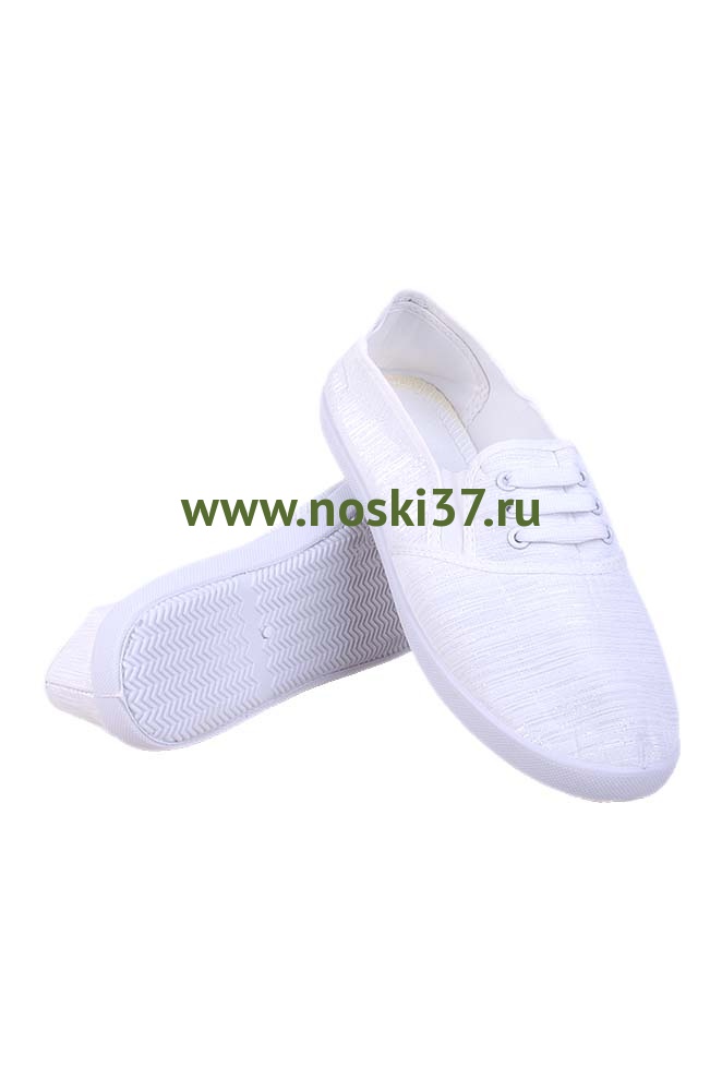 Кеды женские № 115-A4-8 белые купить оптом и мелким оптом, низкие цены от магазина Комфорт(noski37) для всей семьи с доставка по всей России от производителя.