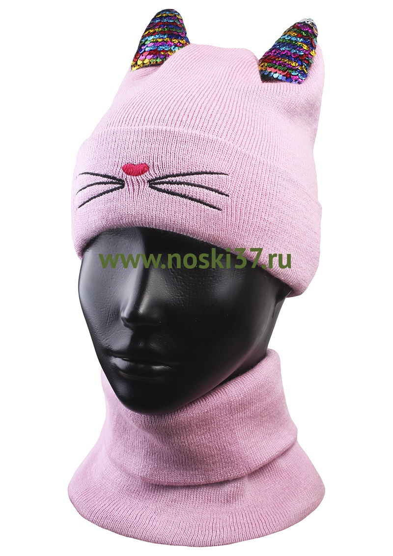 Комплект детский "шапка и шарф" № 624-0792 купить оптом и мелким оптом, низкие цены от магазина Комфорт(noski37) для всей семьи с доставка по всей России от производителя.