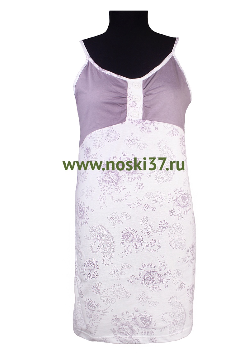 Ночная сорочка "Нонна" Иваново № 107-T80-8 купить оптом и мелким оптом, низкие цены от магазина Комфорт(noski37) для всей семьи с доставка по всей России от производителя.