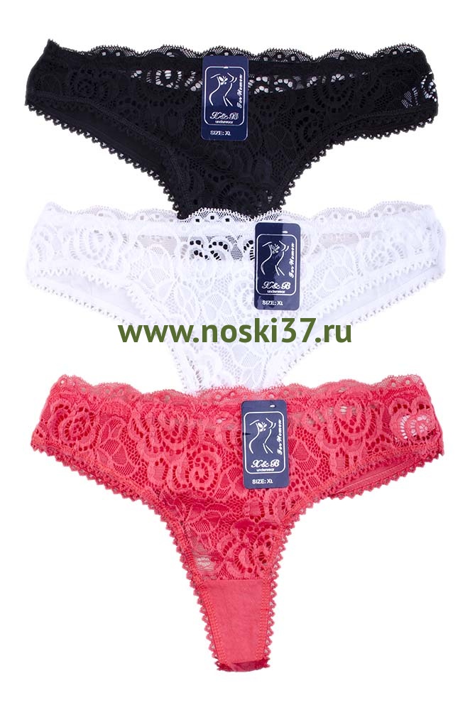 Стринги женские "H&B" № L201 купить оптом и мелким оптом, низкие цены от магазина Комфорт(noski37) для всей семьи с доставка по всей России от производителя.