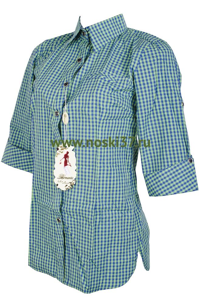 Рубашка женская № 667-R3033 купить оптом и мелким оптом, низкие цены от магазина Комфорт(noski37) для всей семьи с доставка по всей России от производителя.