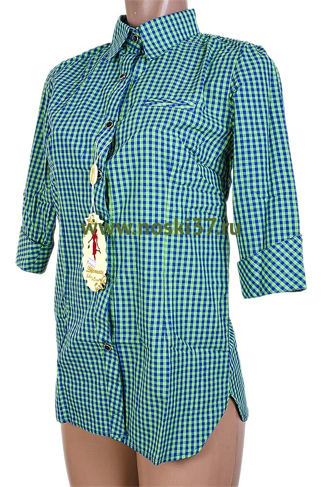 Рубашка женская № 667-R3005 купить оптом и мелким оптом, низкие цены от магазина Комфорт(noski37) для всей семьи с доставка по всей России от производителя.