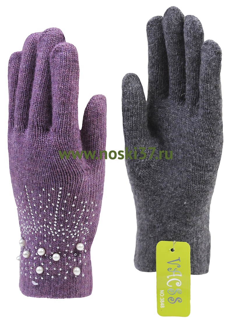 Перчатки женские "VACSS" № 94-3848 купить оптом и мелким оптом, низкие цены от магазина Комфорт(noski37) для всей семьи с доставка по всей России от производителя.