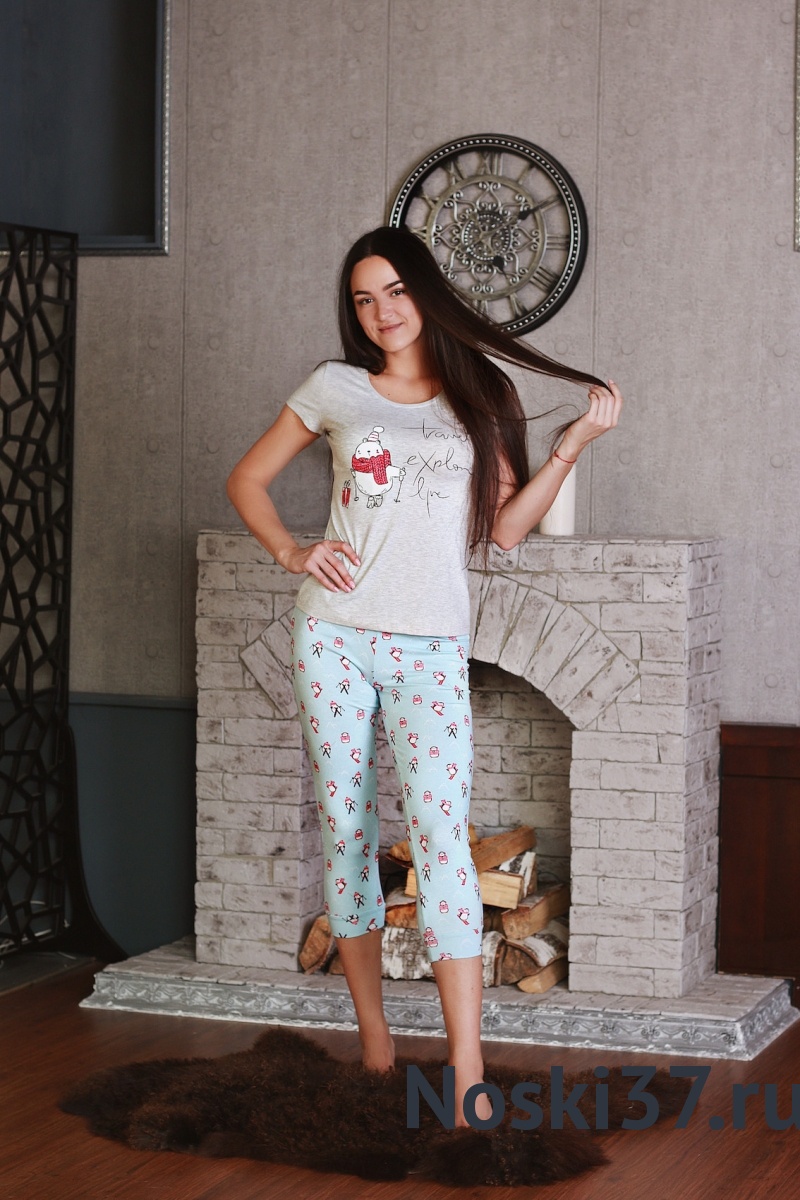 Пижама женская Monte № 62-206531 купить оптом и мелким оптом, низкие цены от магазина Комфорт(noski37) для всей семьи с доставка по всей России от производителя.