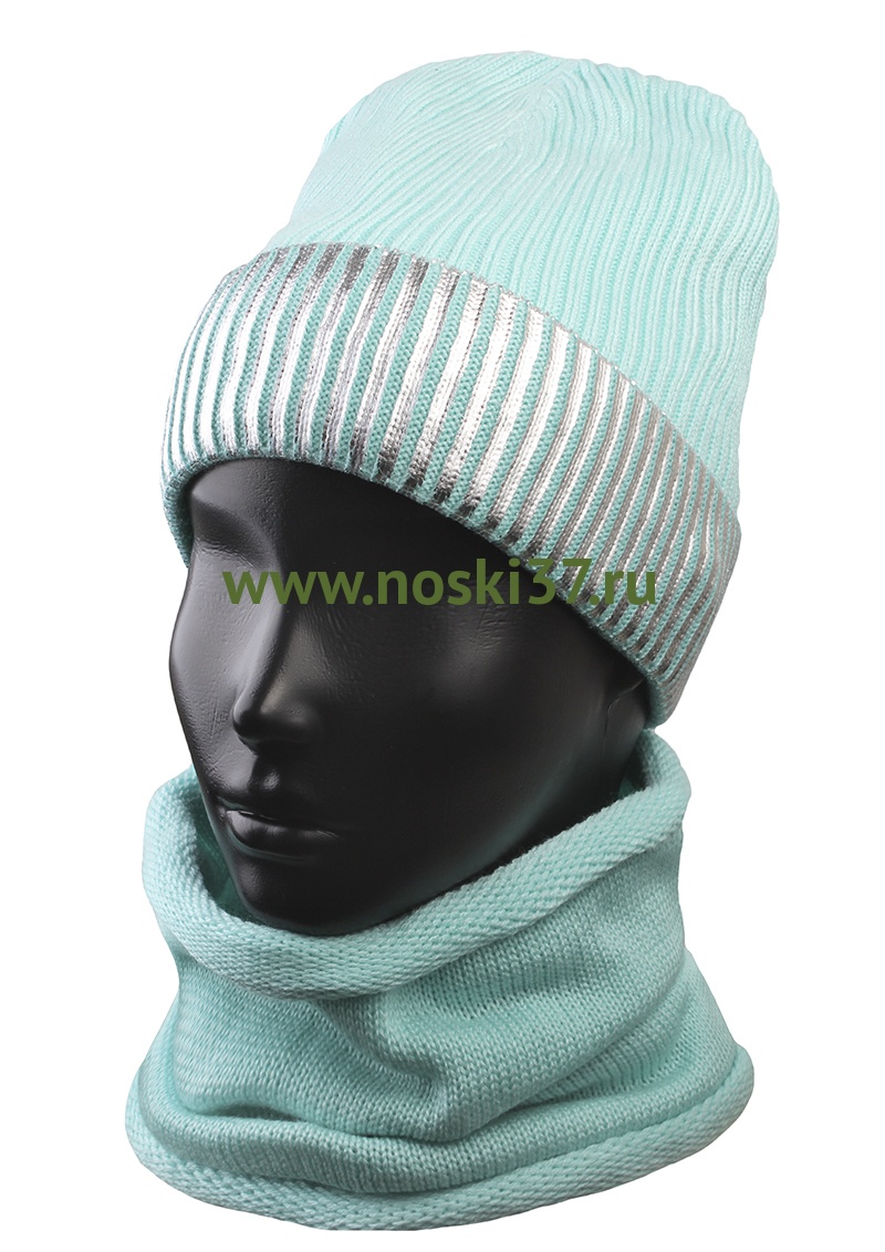 Комплект женский(шапка и шарф) № 817-1055 купить оптом и мелким оптом, низкие цены от магазина Комфорт(noski37) для всей семьи с доставка по всей России от производителя.