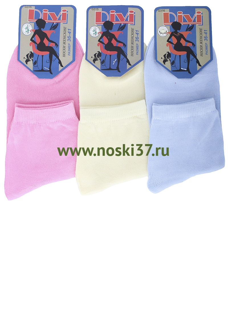 Носки женские "Divi" № 474-G315 купить оптом и мелким оптом, низкие цены от магазина Комфорт(noski37) для всей семьи с доставка по всей России от производителя.