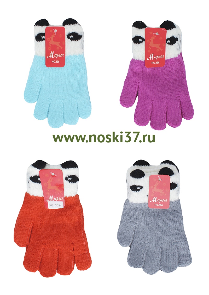 Перчатки детские "Мария" № 92-336 купить оптом и мелким оптом, низкие цены от магазина Комфорт(noski37) для всей семьи с доставка по всей России от производителя.