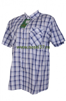 Рубашка мужская № 666-A108-1 купить оптом и мелким оптом, низкие цены от магазина Комфорт(noski37) для всей семьи с доставка по всей России от производителя.