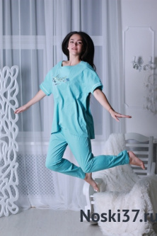 Пижама женская YOURSELF № 62-214121 купить оптом и мелким оптом, низкие цены от магазина Комфорт(noski37) для всей семьи с доставка по всей России от производителя.