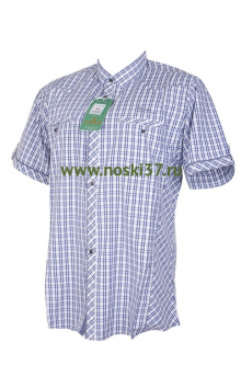 Рубашка мужская № 666-A114-3 купить оптом и мелким оптом, низкие цены от магазина Комфорт(noski37) для всей семьи с доставка по всей России от производителя.