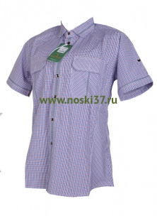 Рубашка мужская № 666-A105 купить оптом и мелким оптом, низкие цены от магазина Комфорт(noski37) для всей семьи с доставка по всей России от производителя.