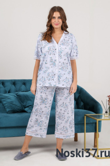 Пижама женская № R17-П-387 купить оптом и мелким оптом, низкие цены от магазина Комфорт(noski37) для всей семьи с доставка по всей России от производителя.
