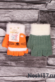 Перчатки детские "Henu" № 5085 купить оптом и мелким оптом, низкие цены от магазина Комфорт(noski37) для всей семьи с доставка по всей России от производителя.