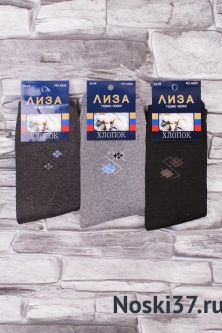Термо носки мужские "Лиза" № 476-A830 купить оптом и мелким оптом, низкие цены от магазина Комфорт(noski37) для всей семьи с доставка по всей России от производителя.