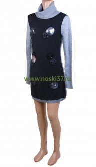 Платье женское № 0902 купить оптом и мелким оптом, низкие цены от магазина Комфорт(noski37) для всей семьи с доставка по всей России от производителя.