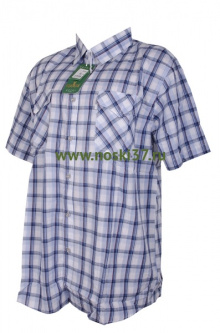 Рубашка мужская № 666-A204 купить оптом и мелким оптом, низкие цены от магазина Комфорт(noski37) для всей семьи с доставка по всей России от производителя.