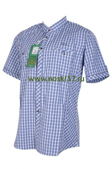 Рубашка мужская № 666-A114-1 купить оптом и мелким оптом, низкие цены от магазина Комфорт(noski37) для всей семьи с доставка по всей России от производителя.