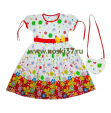 Платье детское № 465-DG2025 купить оптом и мелким оптом, низкие цены от магазина Комфорт(noski37) для всей семьи с доставка по всей России от производителя.