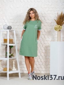 Платье женское "Олива" № BT-809 купить оптом и мелким оптом, низкие цены от магазина Комфорт(noski37) для всей семьи с доставка по всей России от производителя.