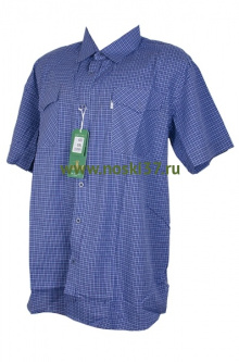 Рубашка мужская № 666-A201-1 купить оптом и мелким оптом, низкие цены от магазина Комфорт(noski37) для всей семьи с доставка по всей России от производителя.