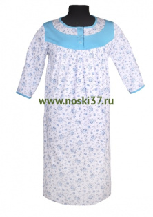 Ночная сорочка "Нонна" Иваново № 107-T80-52 купить оптом и мелким оптом, низкие цены от магазина Комфорт(noski37) для всей семьи с доставка по всей России от производителя.