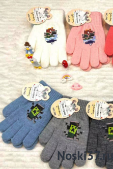 Перчатки детские Виктория № 2-749 купить оптом и мелким оптом, низкие цены от магазина Комфорт(noski37) для всей семьи с доставка по всей России от производителя.