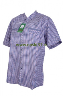 Рубашка мужская № 666-A206-4 купить оптом и мелким оптом, низкие цены от магазина Комфорт(noski37) для всей семьи с доставка по всей России от производителя.