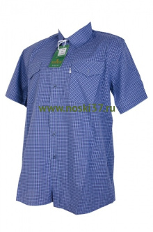 Рубашка мужская № 666-A101-1 купить оптом и мелким оптом, низкие цены от магазина Комфорт(noski37) для всей семьи с доставка по всей России от производителя.