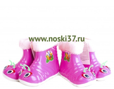 Сапоги силиконовые детские № 105+4/9 купить оптом и мелким оптом, низкие цены от магазина Комфорт(noski37) для всей семьи с доставка по всей России от производителя.