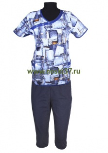 Дачный костюм Иваново № 655-T74-D3 купить оптом и мелким оптом, низкие цены от магазина Комфорт(noski37) для всей семьи с доставка по всей России от производителя.