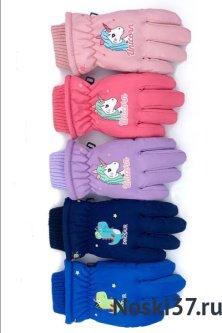 Перчатки детские KimLin № D-741 купить оптом и мелким оптом, низкие цены от магазина Комфорт(noski37) для всей семьи с доставка по всей России от производителя.