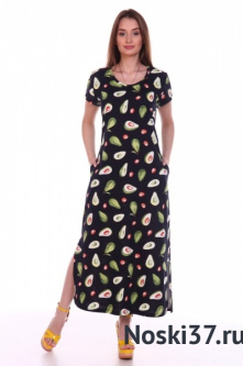Платье женское "авокадо" № BT-643 купить оптом и мелким оптом, низкие цены от магазина Комфорт(noski37) для всей семьи с доставка по всей России от производителя.