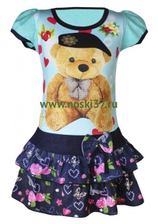 Платье детское "Hasly" № 465-3150 купить оптом и мелким оптом, низкие цены от магазина Комфорт(noski37) для всей семьи с доставка по всей России от производителя.