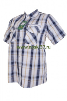Рубашка мужская № 666-A103-1 купить оптом и мелким оптом, низкие цены от магазина Комфорт(noski37) для всей семьи с доставка по всей России от производителя.