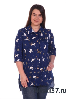 Рубашка женская № BT-445/1 купить оптом и мелким оптом, низкие цены от магазина Комфорт(noski37) для всей семьи с доставка по всей России от производителя.