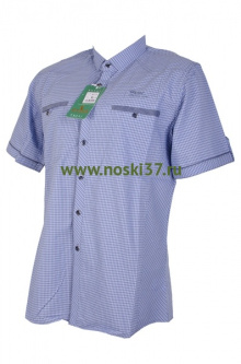 Рубашка мужская № 666-A111-1 купить оптом и мелким оптом, низкие цены от магазина Комфорт(noski37) для всей семьи с доставка по всей России от производителя.